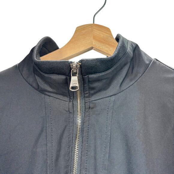 Calvin Klein Men's XXL Black Full Zip Jacket Windbreaker Mesh Lined Performance - Picture 4 of 13
